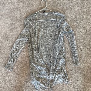 Gray heathered cardigan